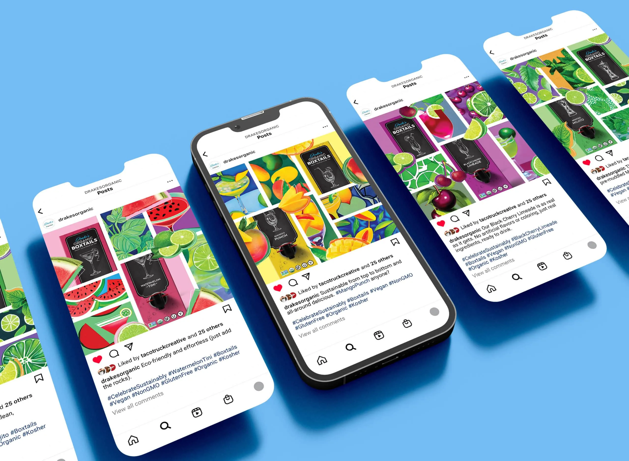 Drake's social mockups