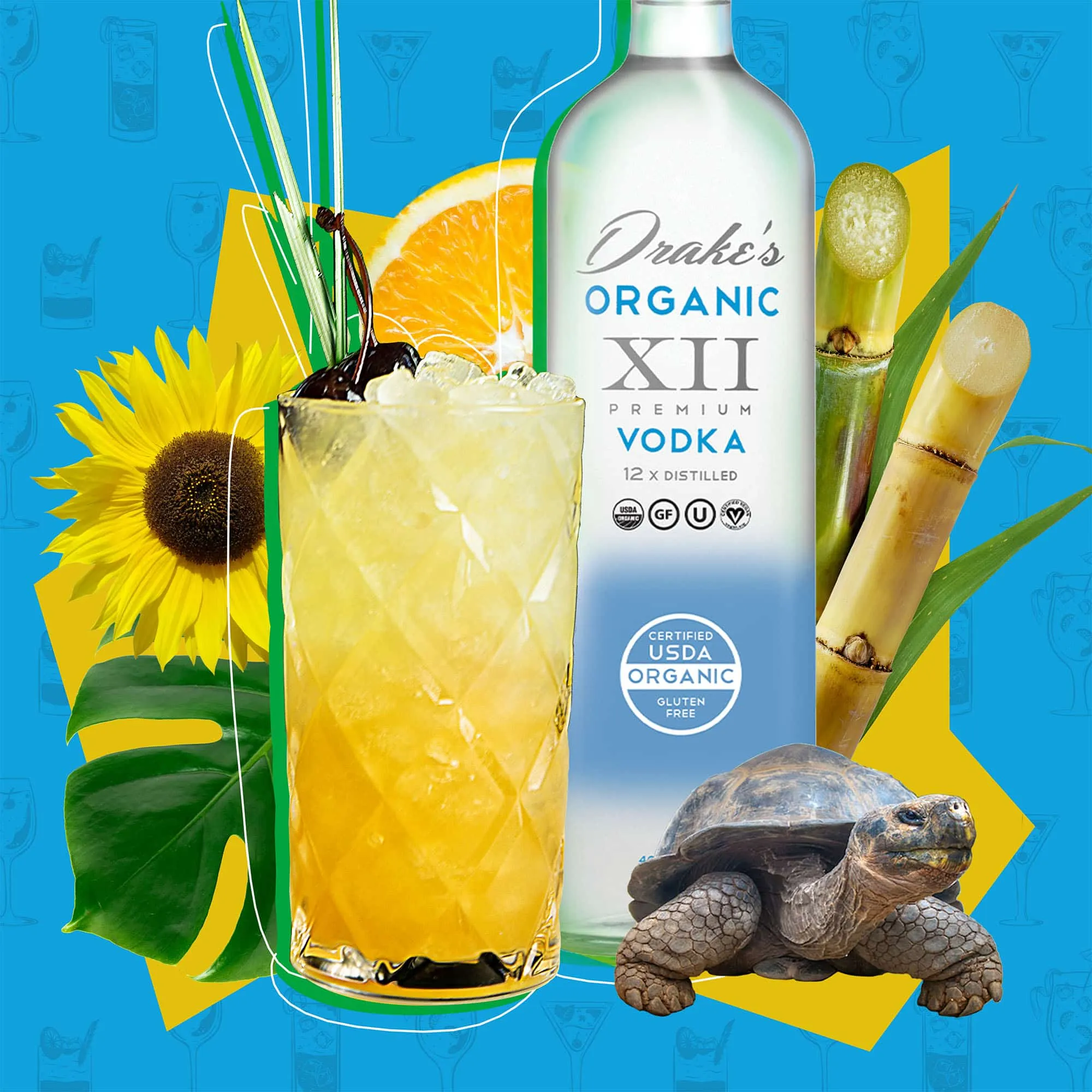 Drake's vodka collage