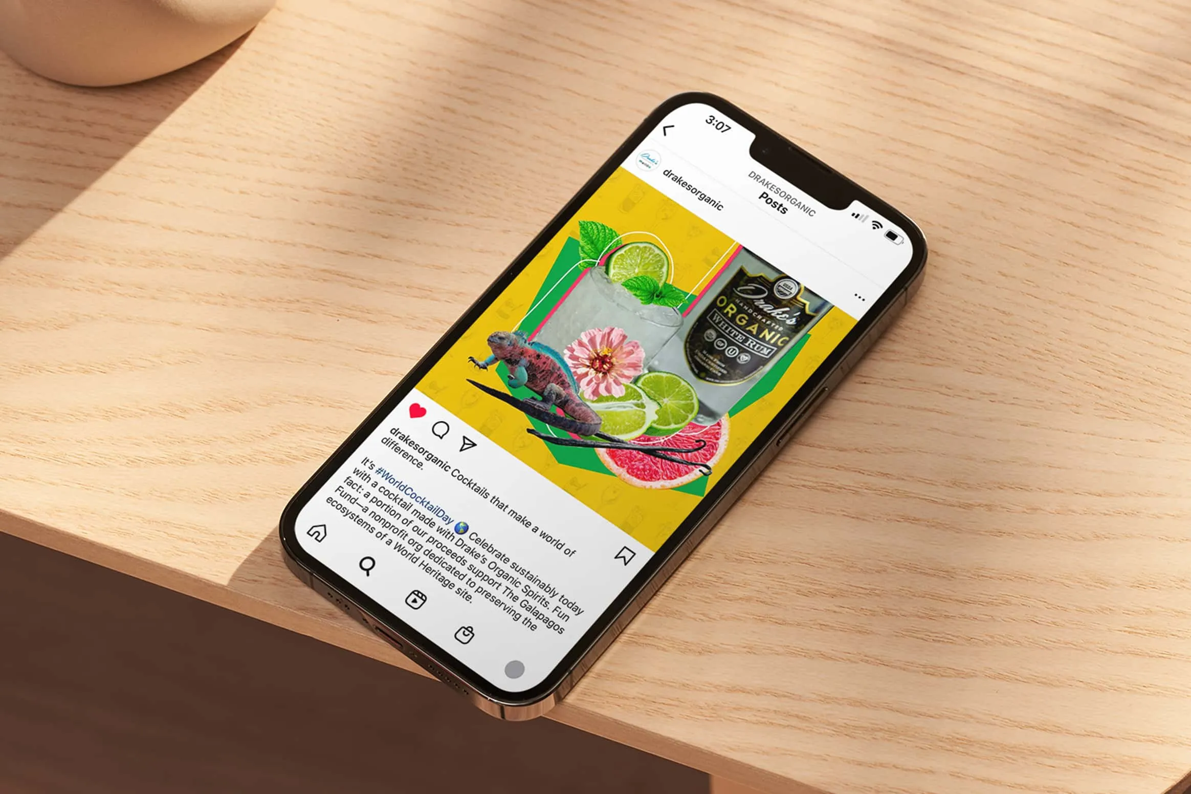 Drake's social on iPhone