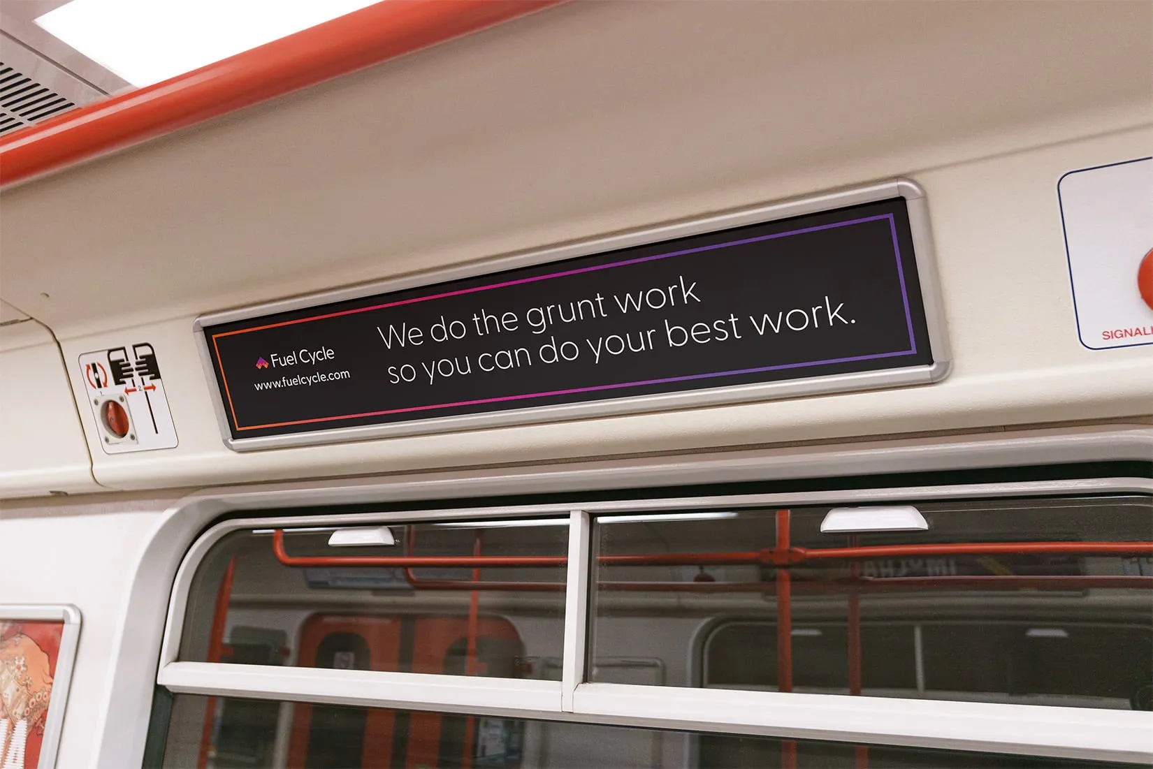 Fuel Cycle subway ad mockup