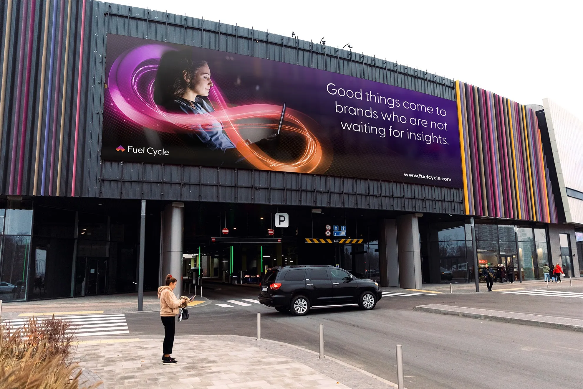 Convention center billboard