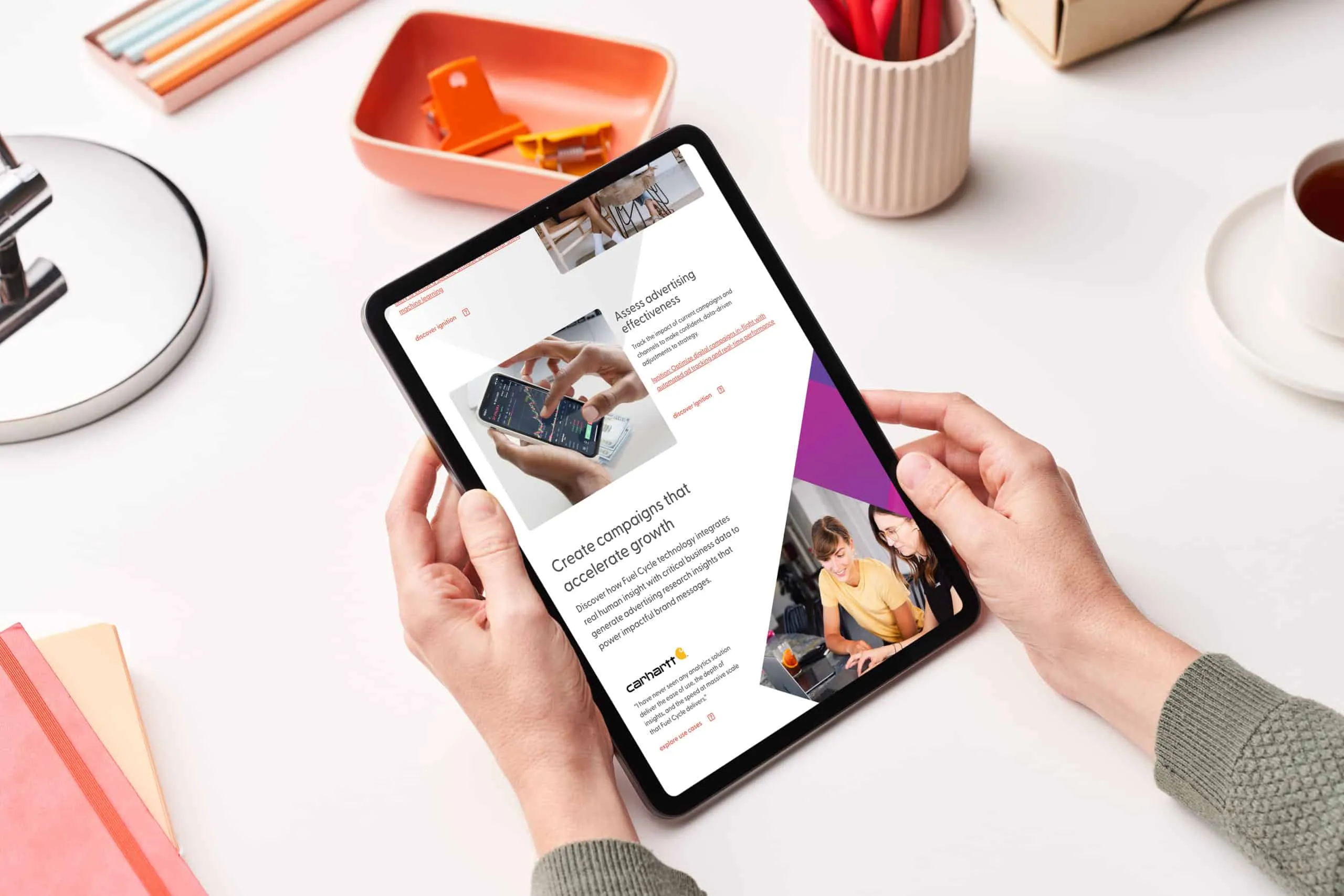 Fuel Cycle iPad mockup